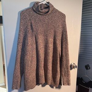 J. Jill Heathered Turtleneck Sweater - Gray